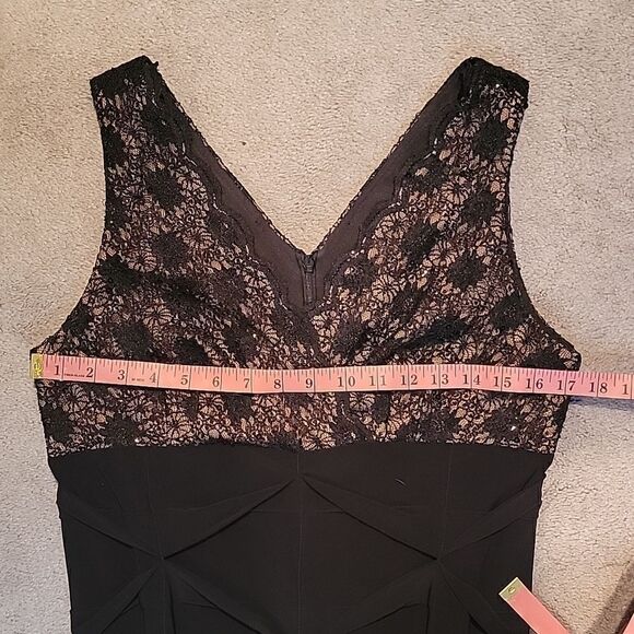 Alex evenings petite lace top dress - Picture 6 of 10